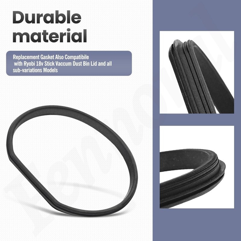 High-Quality Rubber Replacement Gaskets for Ryobi 18V Stick Vac Models - 2 Pcs gallery