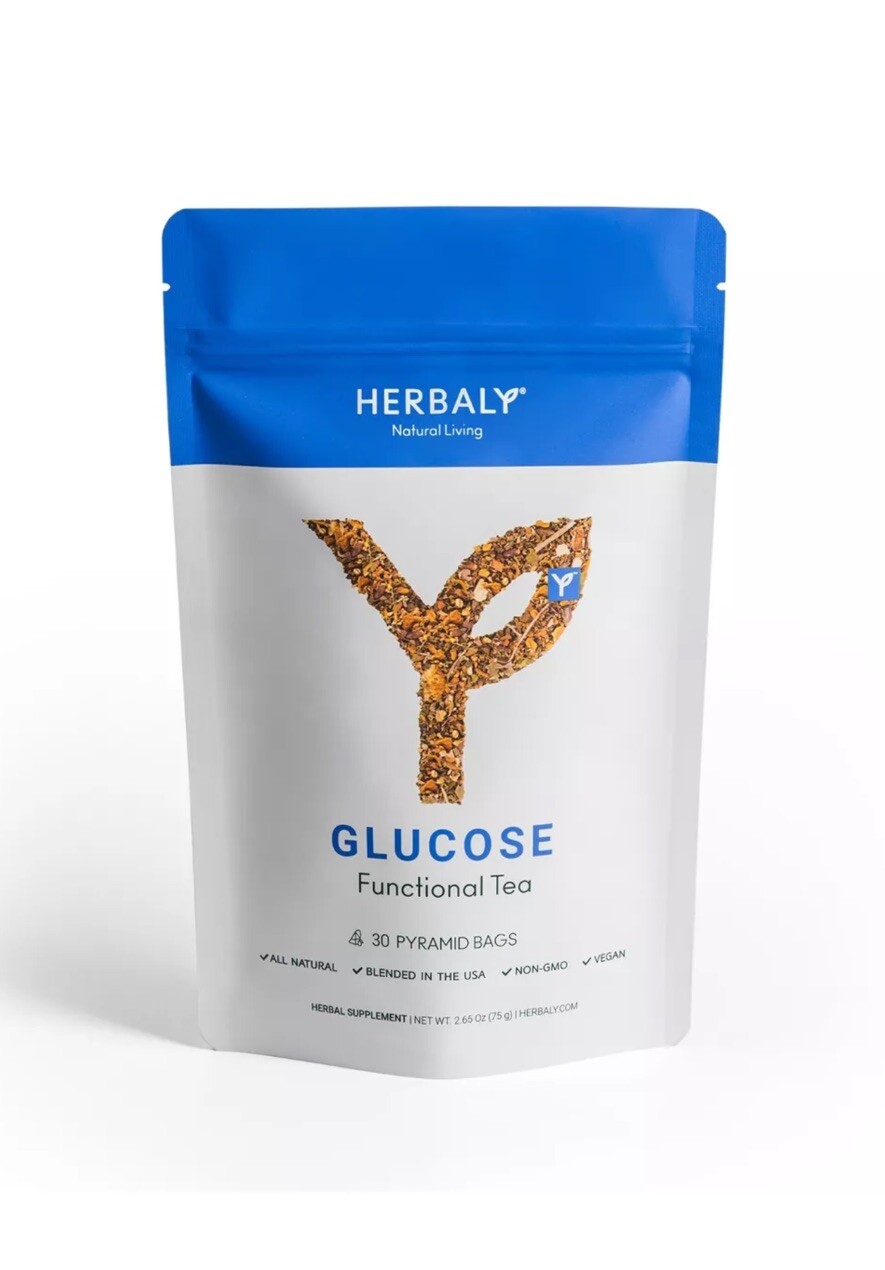 HERBALY Glucose Functional Tea Organic Blood Sugar Wellness gallery