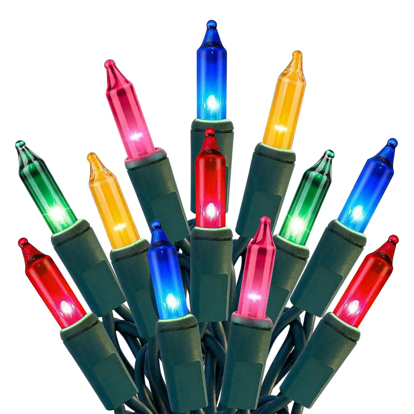 HISHINY Christmas Lights 100 Count Multicolor Christmas Tree String Lights wi... gallery