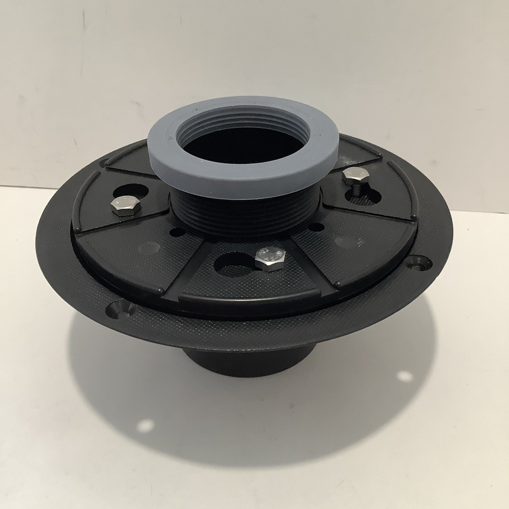 2 INCH Shower Drain Base with Adjustable Ring + Rubber Coupler for Linear Drain