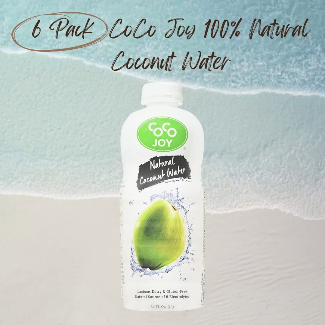 6 Pack - CoCo Joy Natural Coconut Water, 100% Coconut Water, Fresh gallery