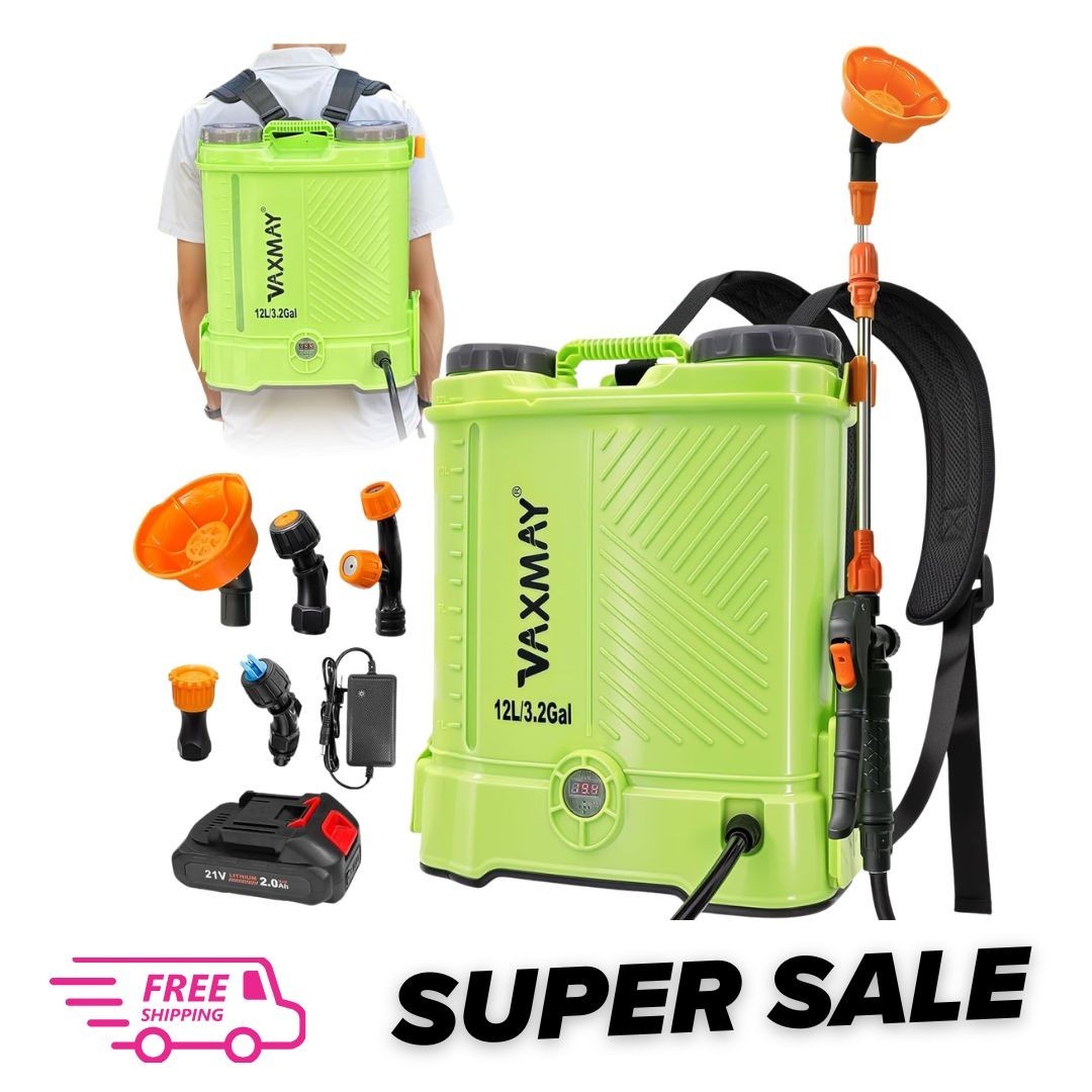 Battery-Powered Backpack Sprayer 3.2 Gallon, 80 PSI Electric, Compatible gallery