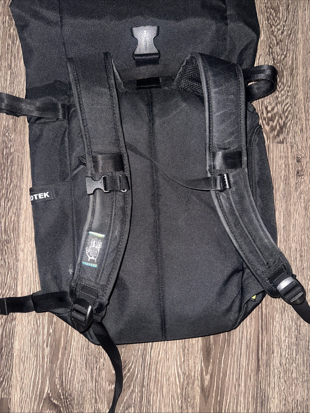 Ethnotek Raja 30 Backpack Travel Laptop Pack Removable Thread Panel Blue Pattern 4