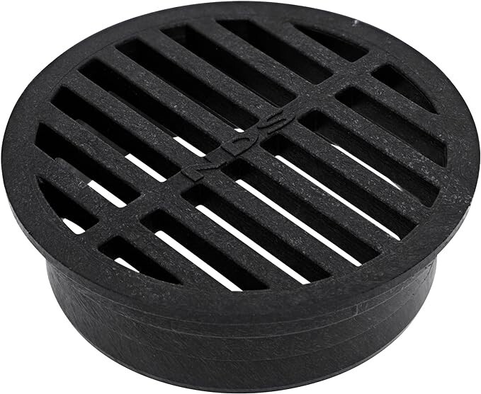 NDS 11, 4 in. Round Grate Cover Connects to 4 Inch Drain Pipes & Fittings gallery
