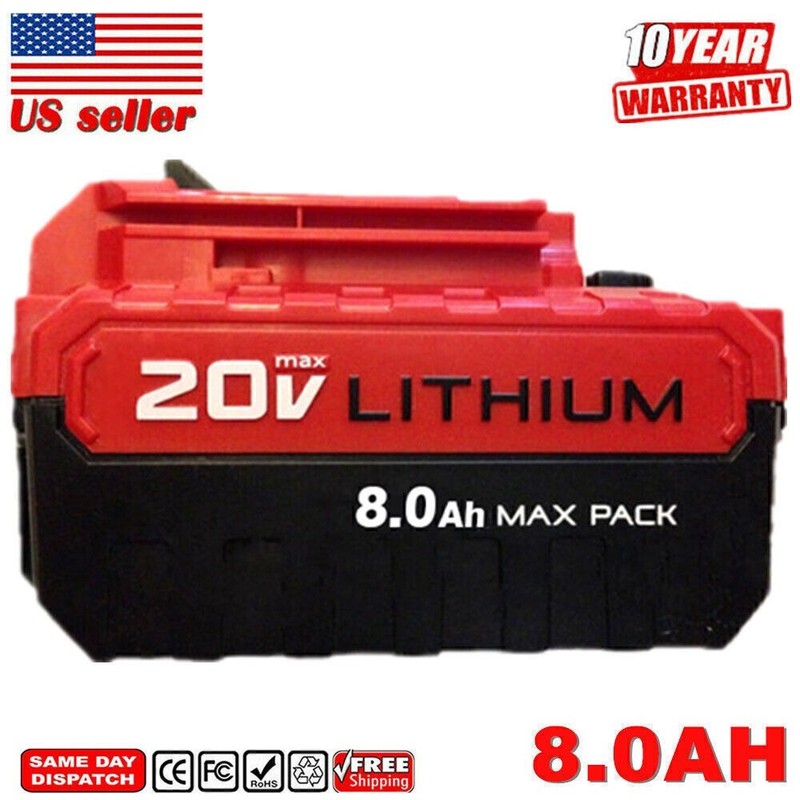 2Pack 20V 8.0Ah 20 Volt Lithium-ion Battery for Porter Cable MAX PCC685L PCC680L gallery