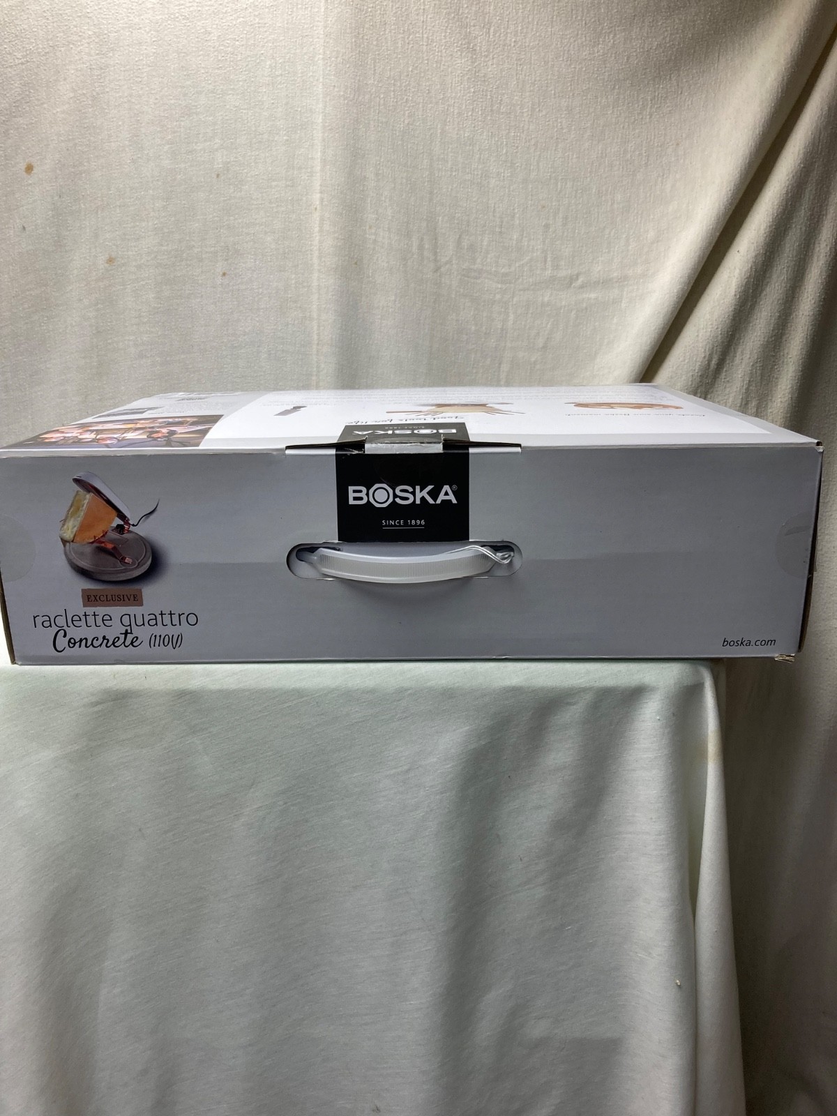 Boska Raclette Quattro Concrete Quarter Wheel Cheese Melter 851502 NEW NIB gallery