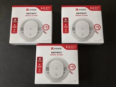 KIDDE 20SAR Smoke Alarm Hardwired Interconnected w/Backup 2 AA Battery – 3 PACK