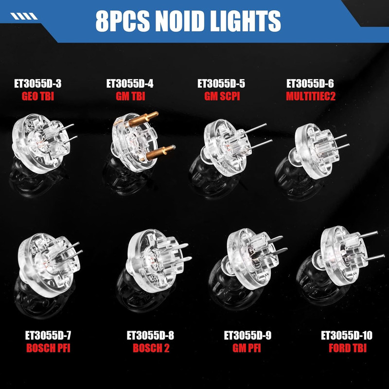 Noid Light Test Kit, 11-Piece Fuel Injector Noid Light Test Kit with 8 Noids & I gallery