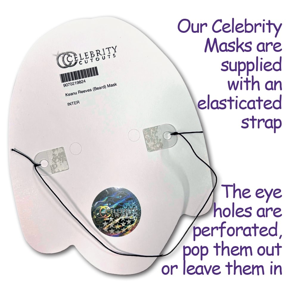 Saba Mubarak (Smile) Celebrity Mask, Flat Card Face, Fancy Dress Mask gallery