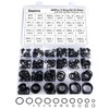400 Pcs Rubber O-Rings Assortment Kit, 24 Sizes O-Ring Sealing black gallery