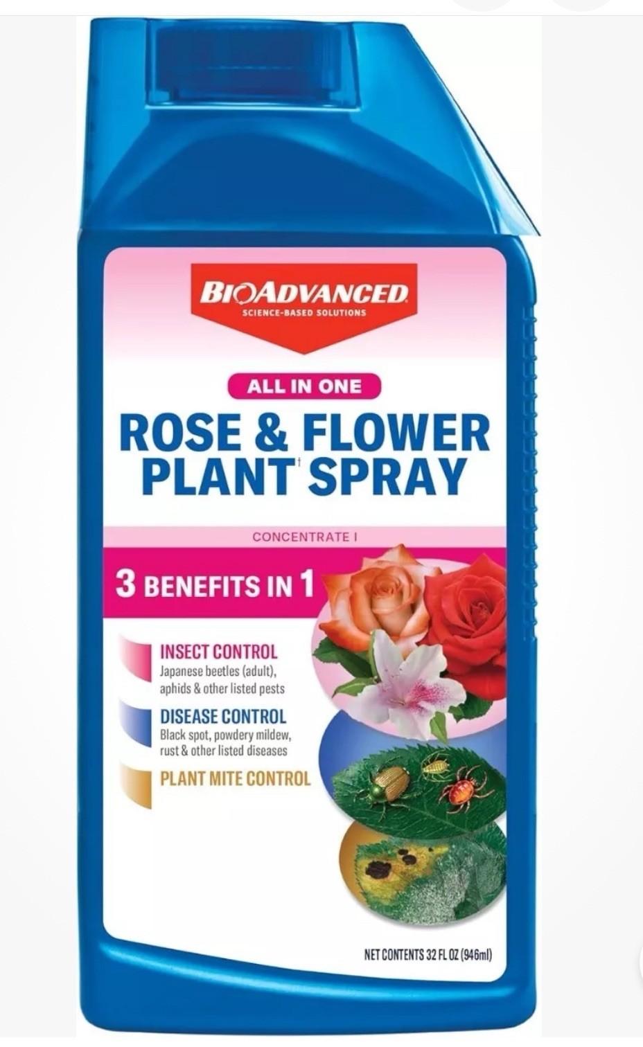 BioAdvanced All-in-One Rose & Flower Care Concentrate 32 oz | Insect, Disease gallery