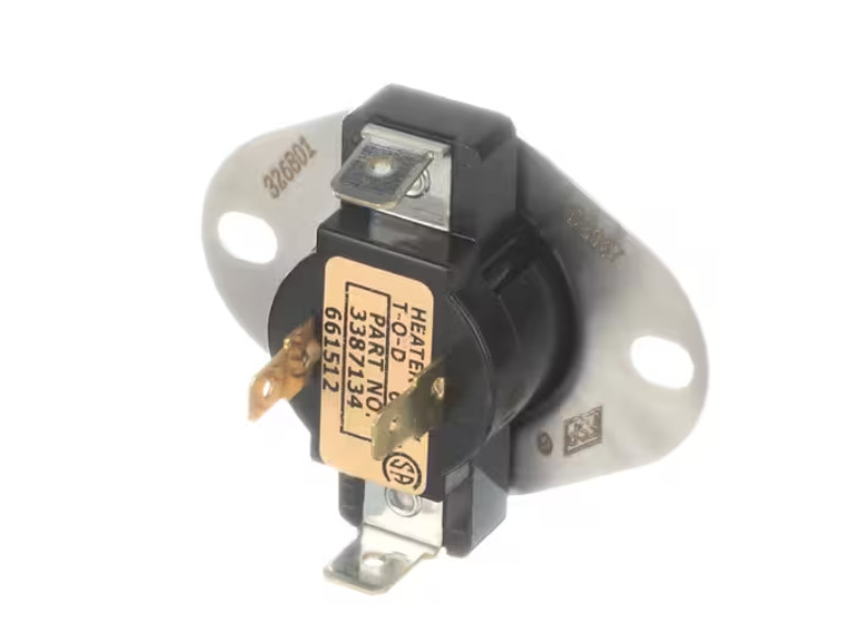 Fits Whirlpool 3387134 69T11, 661512, Thermostat, Cycling, L155-25F, 120V, Dryer gallery
