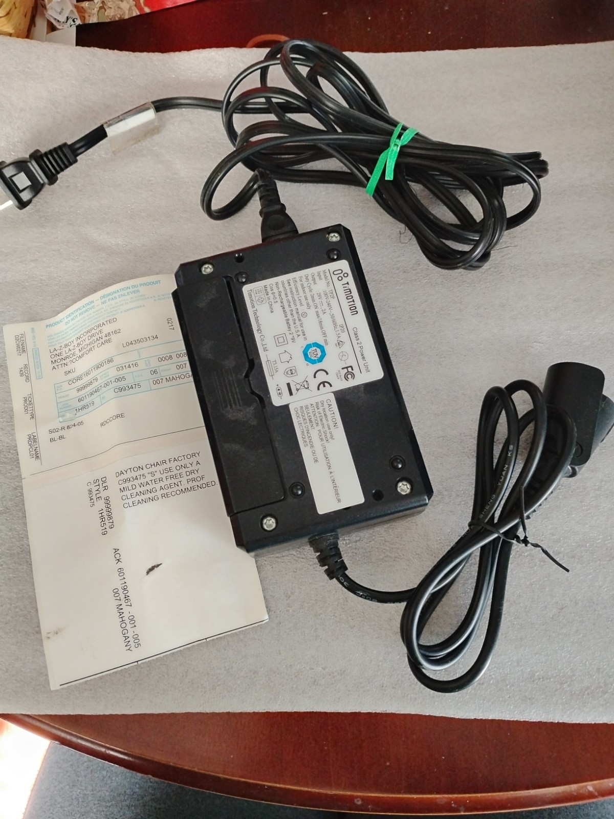 Timotion TP2 IP20 5 Pin Power Supply Adapter Kit for La-Z- Boy Recliner Chair gallery