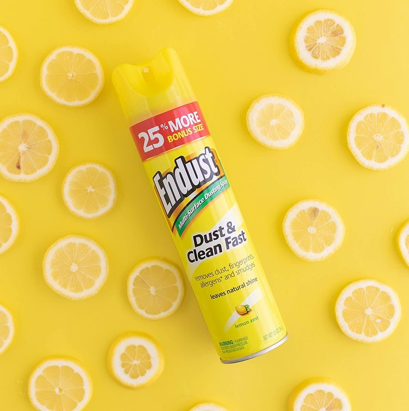 ENDUST Multi-Surface Allergens DUST & CLEAN FAST Natural Shine Lemon Zest 12oz gallery