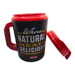 HEB True TEXAS BBQ 52 Oz Refillable Mug ThermoServ Super Insulated