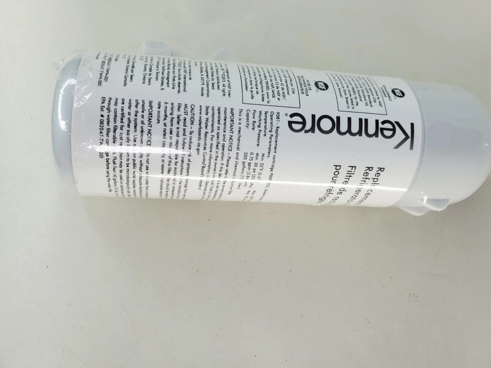 Kenmore 9081 Replacement Refrigerator Water Filter 46-9081 469081 #245 46 9081 gallery