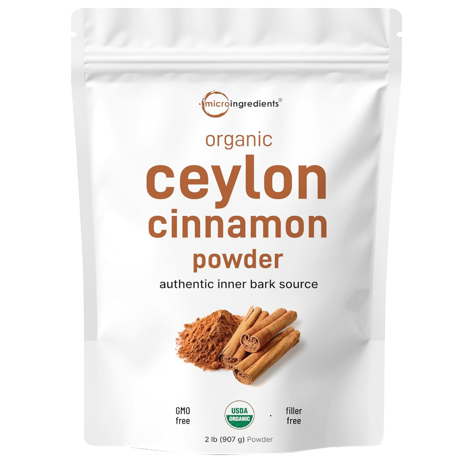 Organic Ceylon Cinnamon Powder, 2 lb | Premium Sri Lanka Source | Sweet & Earthy gallery