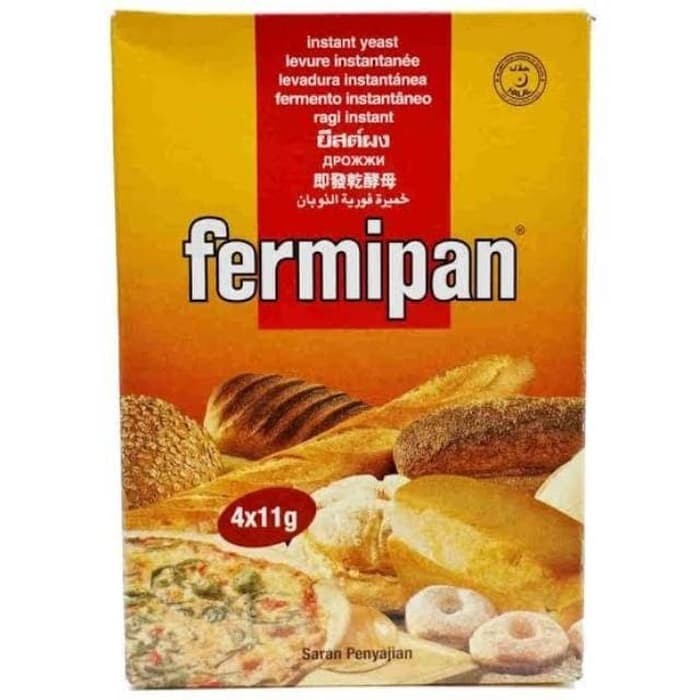 Fermipan Red Instant Dried Yeast For Fresh Baking Bakery Bread Bakers 4 sachets gallery