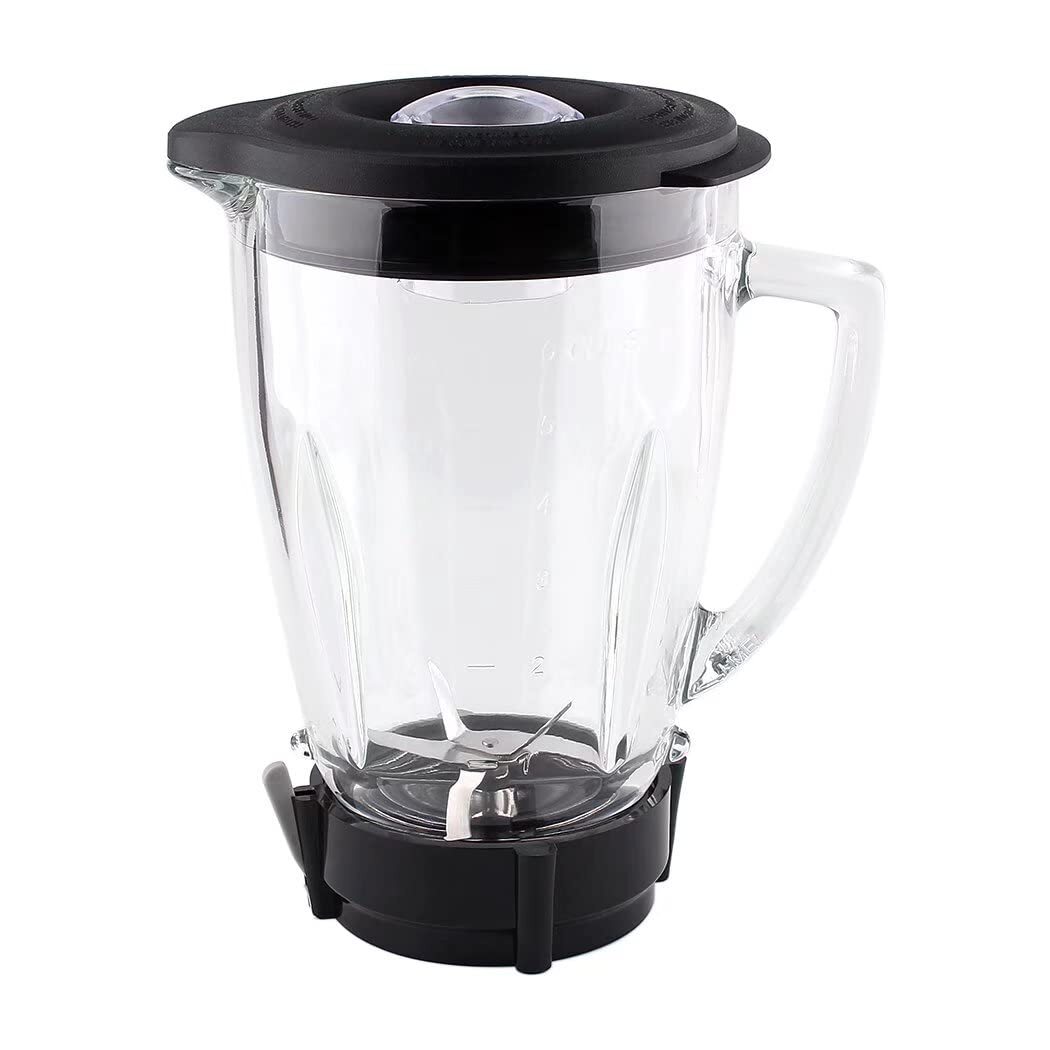 Felji Replacement Glass jar with Jar Base Bottom Cap, Blade for Oster Pro 1200 gallery