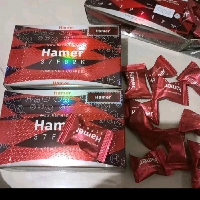 Hamer Coffee Gingseng Candy 2 Box 60pcs Rare gallery