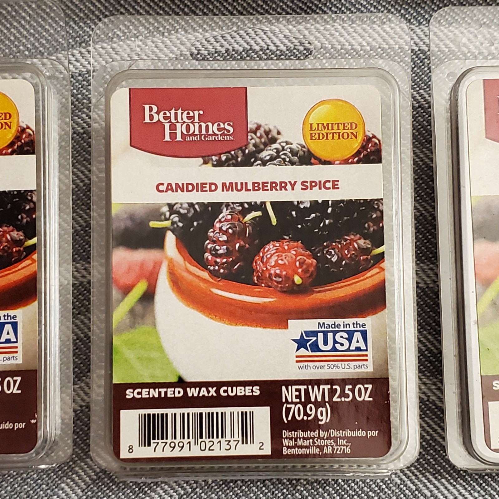 6x Better Homes & Gardens CANDIED MULBERRY SPICE Scented Wax Cubes Discontinued gallery