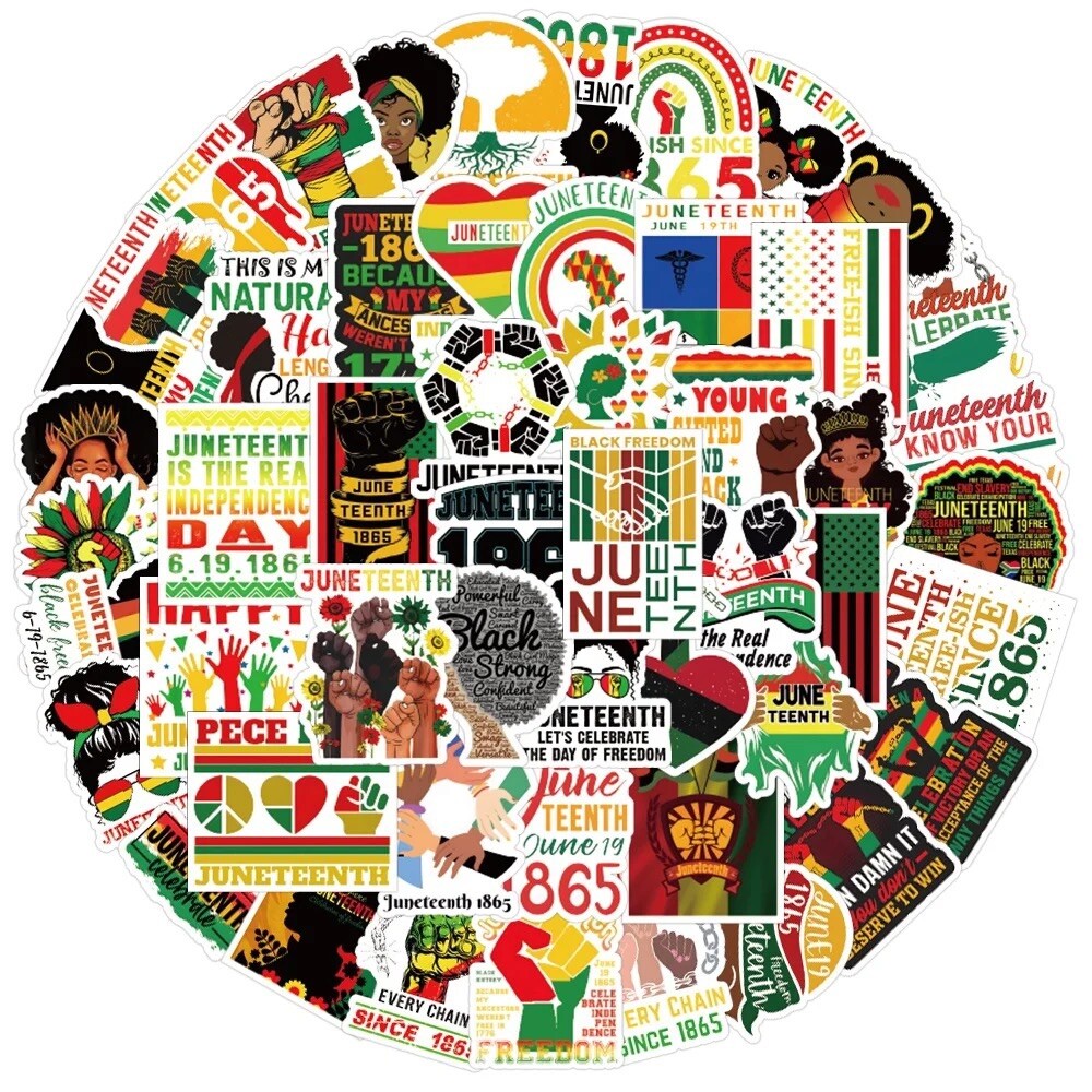 20 Random Juneteenth Stickers BLM Car Decals Laptop Hydro Yeti Free Shipping! gallery