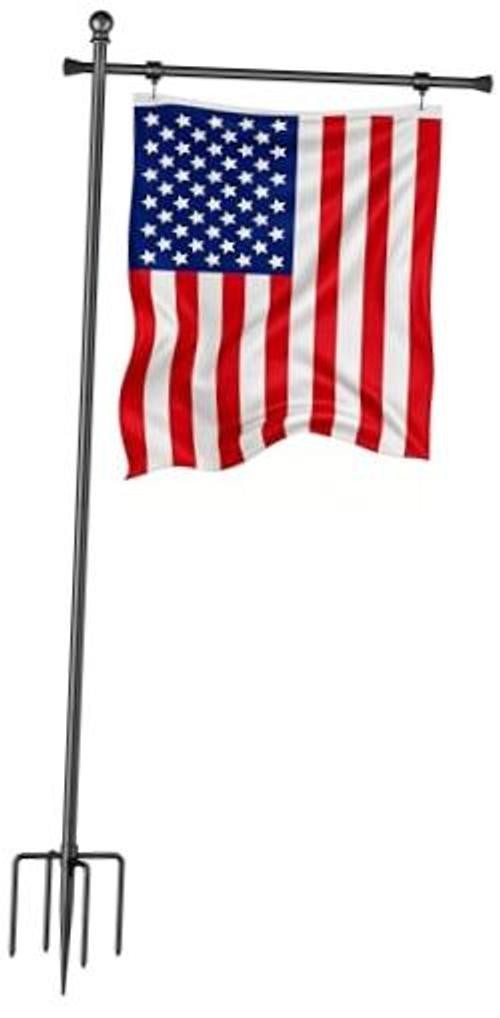 Koutemie 10 FT In Ground Flag Pole Holder for Outside House, Adjustable 10FT gallery