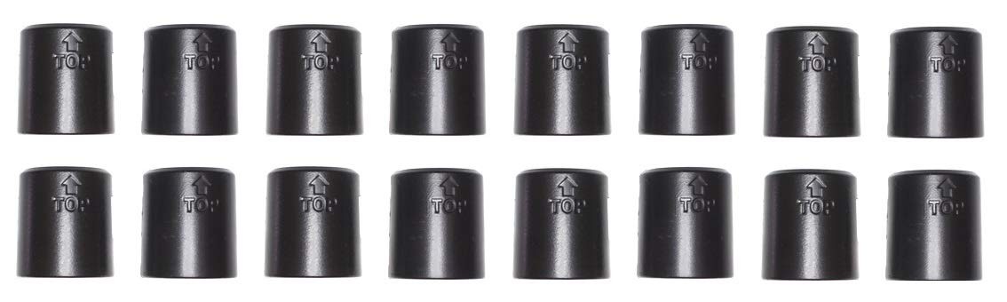JSP Manufacturing 1" Diameter Post Wire Shelf Clips Shelving Split 16, Black gallery