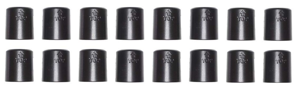JSP Manufacturing 1" Diameter Post Wire Shelf Clips Shelving Split 16, Black