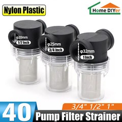 3/4″ 1/2″ 1″ Inline Filter Strainer Water Pump High Flow Pipeline Filter 40 Mesh