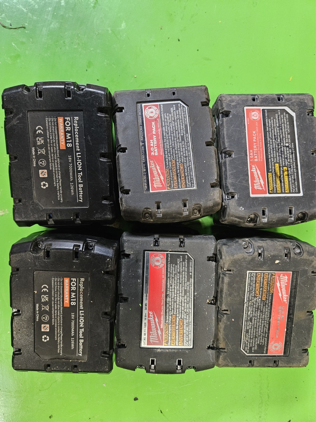 Milwaukee M18 REDLITHIUM Li-Ion Batteries 18V Black 7Ah 5Ah 3Ah gallery