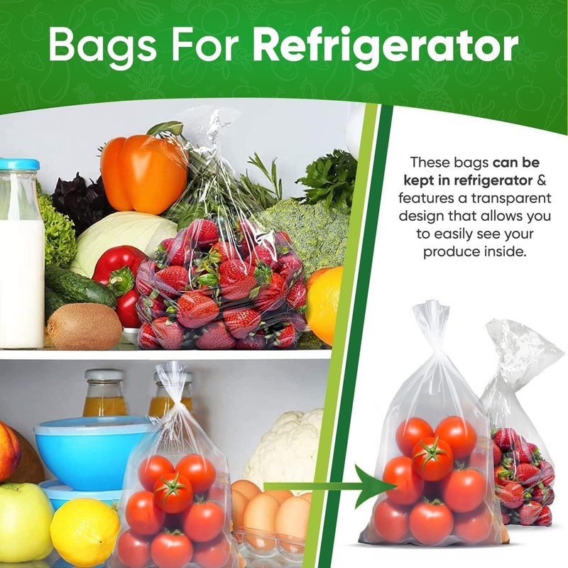30-Pack 15M, 15L - Extend Shelf Life, Reusable Produce Bags For Refrigerator,... gallery
