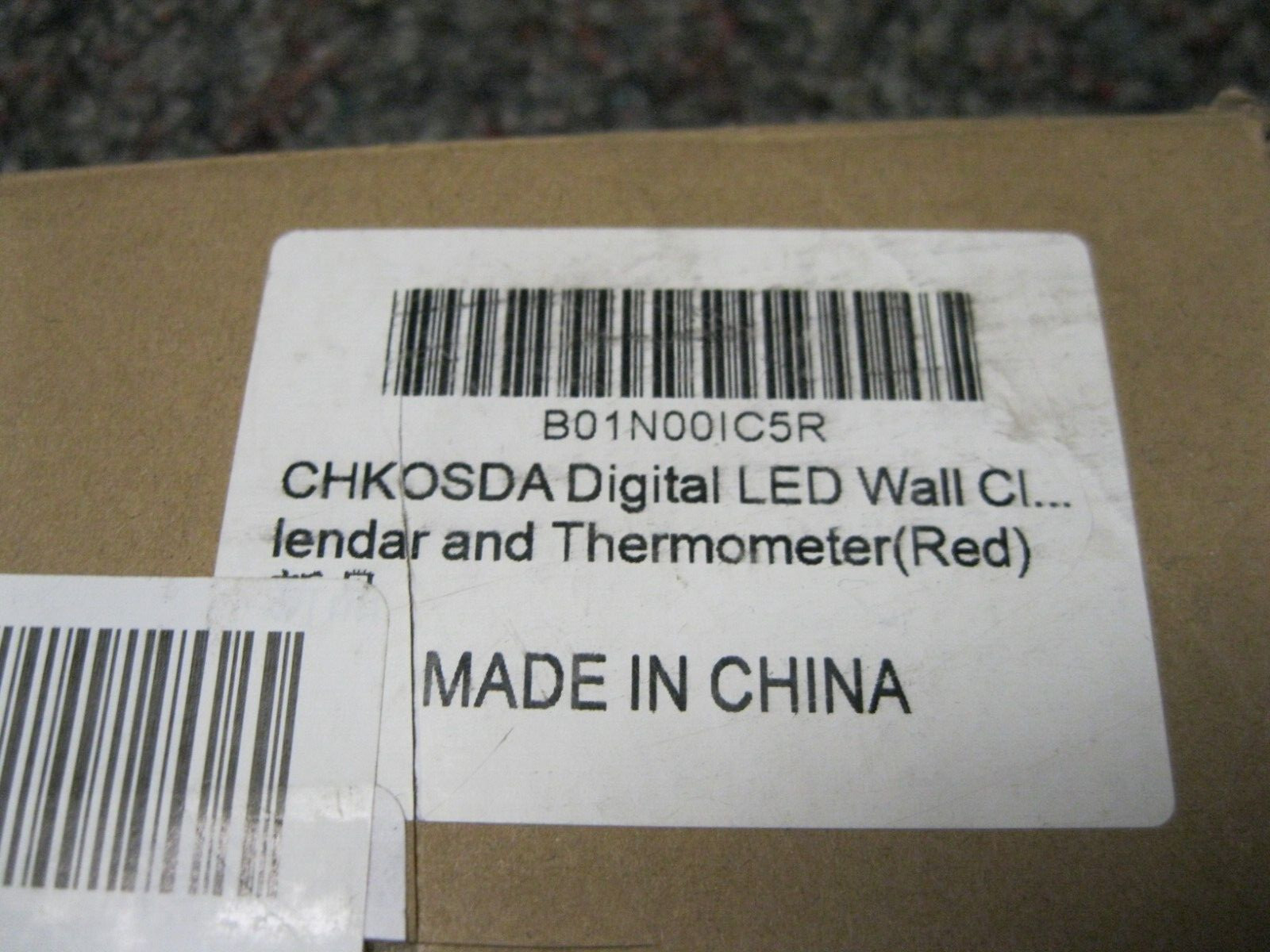 CHKOSDA Digital LED Wall Clock, NEW open box gallery