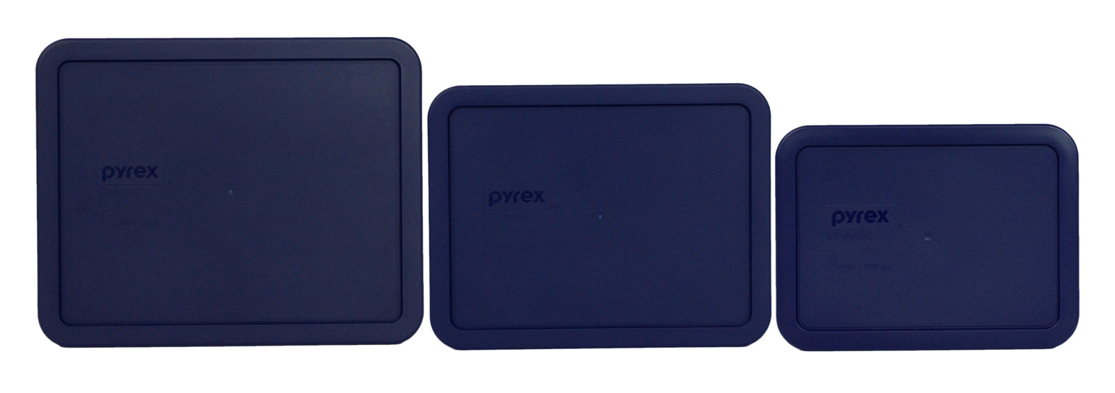 Pyrex 7212-PC 7211-PC 7210-PC Blue Replacement Storage Lid 3PK for Glass Dish gallery