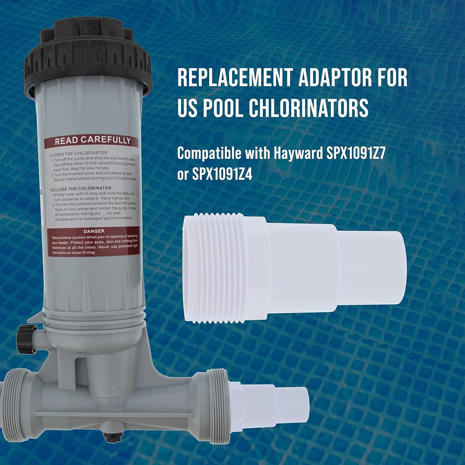 U.S. Pool Supply Replacement Universal Combo Hose Adapter, 1-1/4" 1-1/2 Inch gallery
