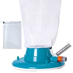 Swimming Pool Leaf Terminator Vacuum, 15″ Cleaner, 2 Debris Eater Bags, 8 Jets