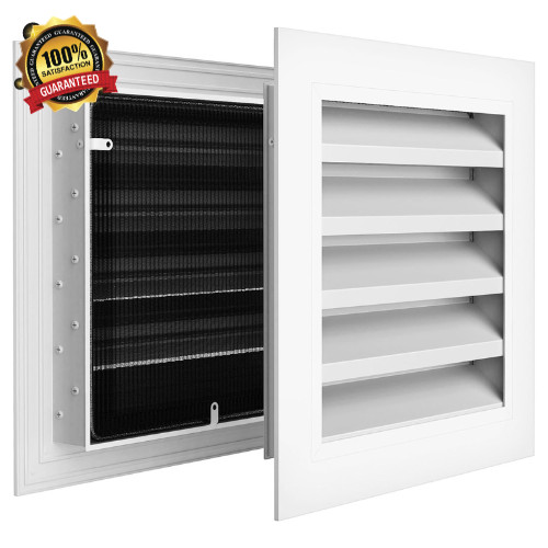 2 Pack 12" X 12" Gable Vent for House Aluminum Attic Vent with Screen Shed Gable gallery