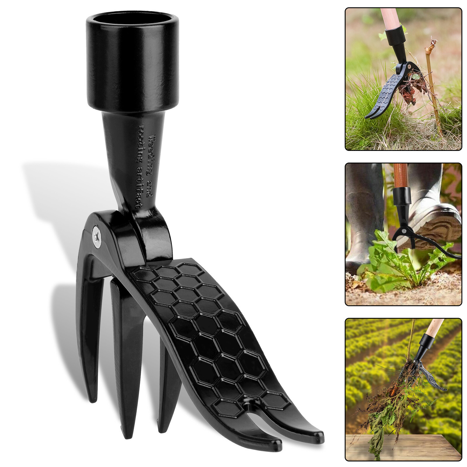 Weeder Stand Up Weed Puller Tool Claw Garden Root Remover Outdoor Killer Easy US gallery