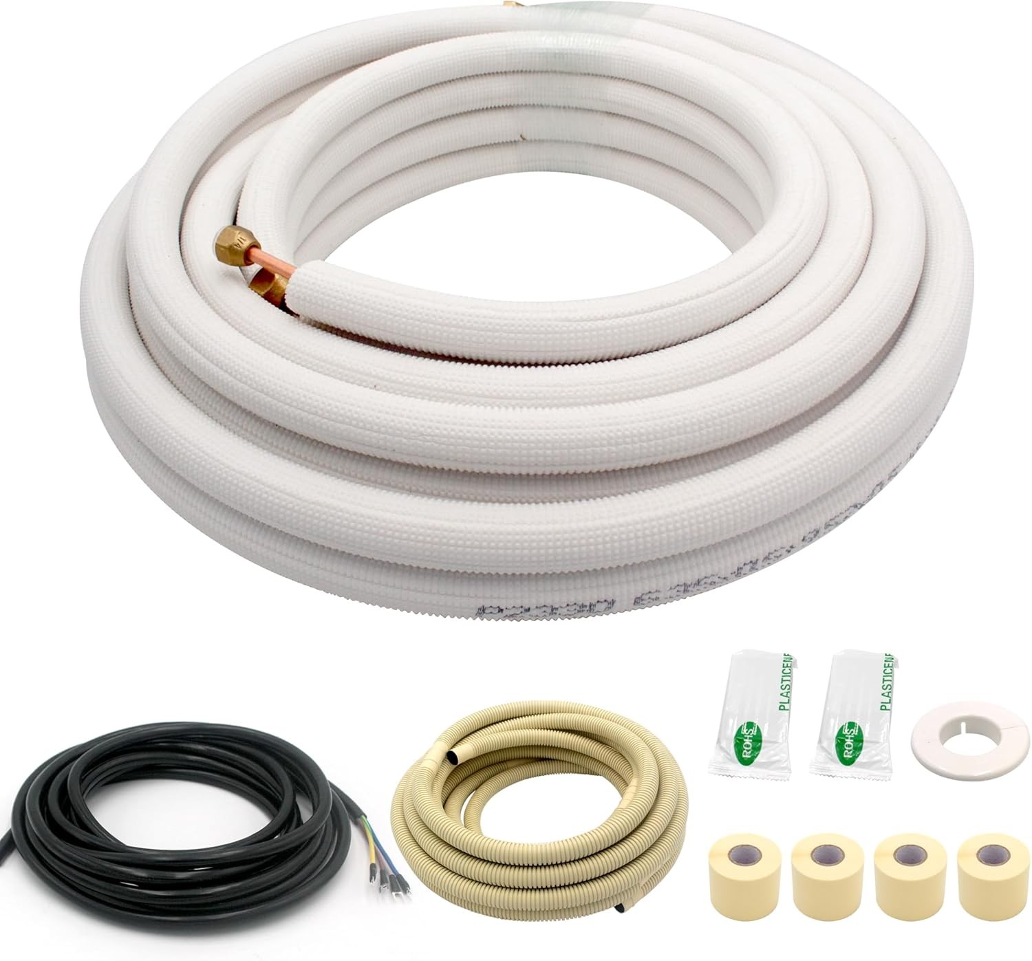 33FT Mini Split Line Set 1/4x3/8 HVAC Copper Tube gallery