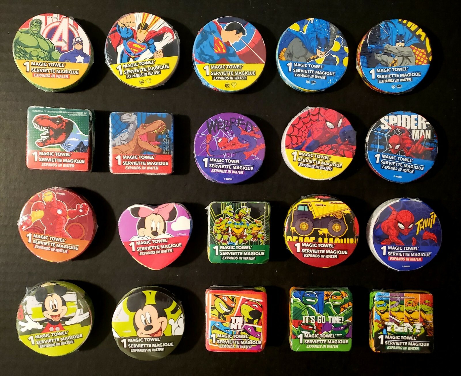 Peachtree Magic Towels Expands In Water, Assorted Characters MARVEL, DC, DISNEY gallery