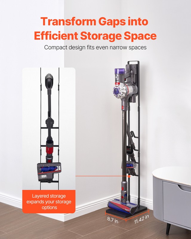 VEVOR Vacuum Stand for Dyson Multi-Models Stable Storage Bracket Holder with 4 gallery