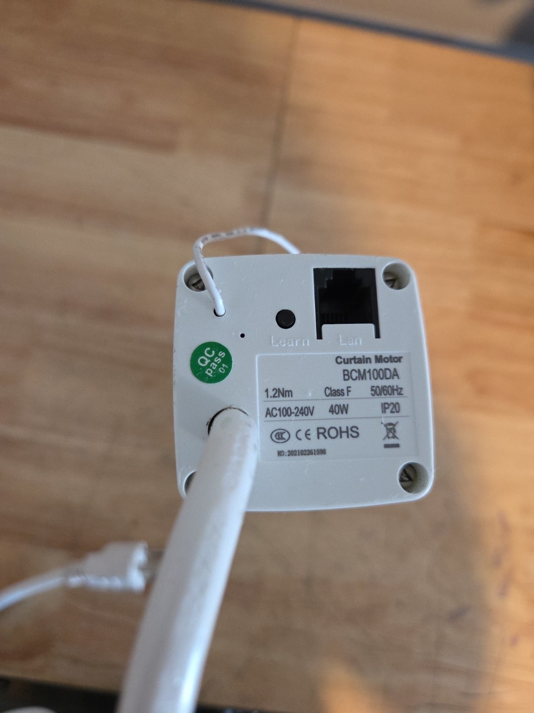 ROHS Smart Electric Curtain Motor BCM100DA 100/240VAC 1.2Nm USED (MOTOR ONLY) gallery