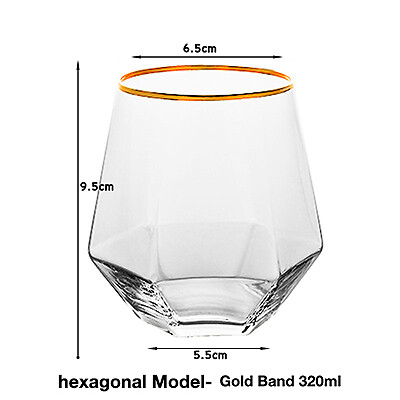 Hexagonal (320ml/10.8oz) or Octagonal (440ml/14.8oz) Shaped Glass gallery