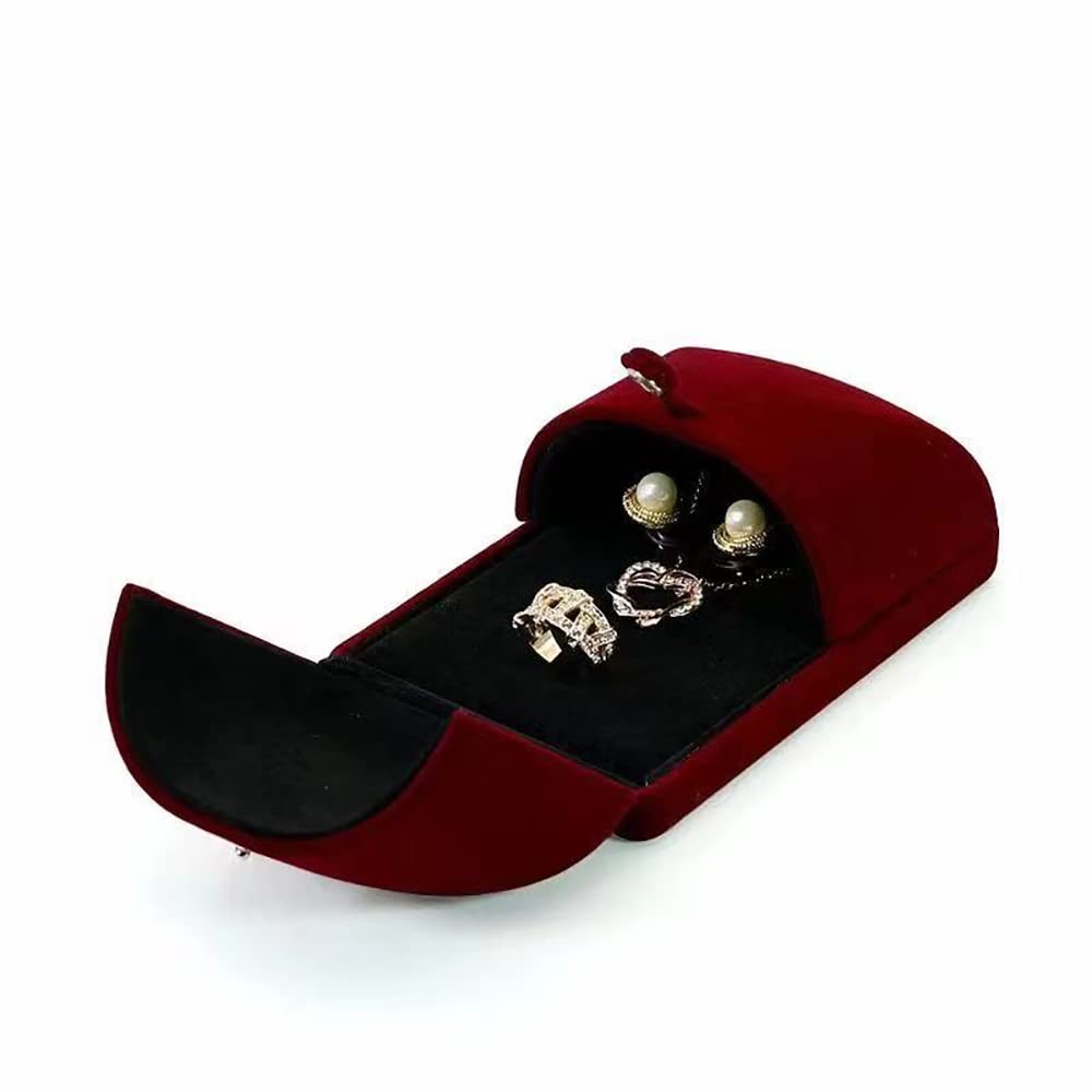 Self Adhesive Wine Red Jewelry Drawer Liner Velvet Shelf Paper Felt Fabric fo... gallery