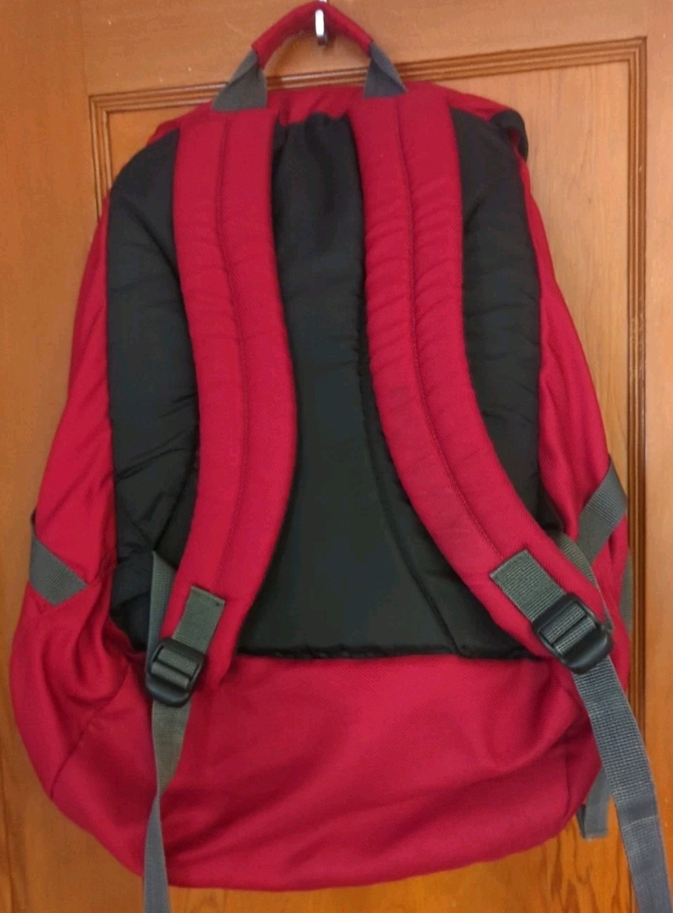 Eddie Bauer EBTEK Backpack EB1920 Red & Black Outdoors Large  3