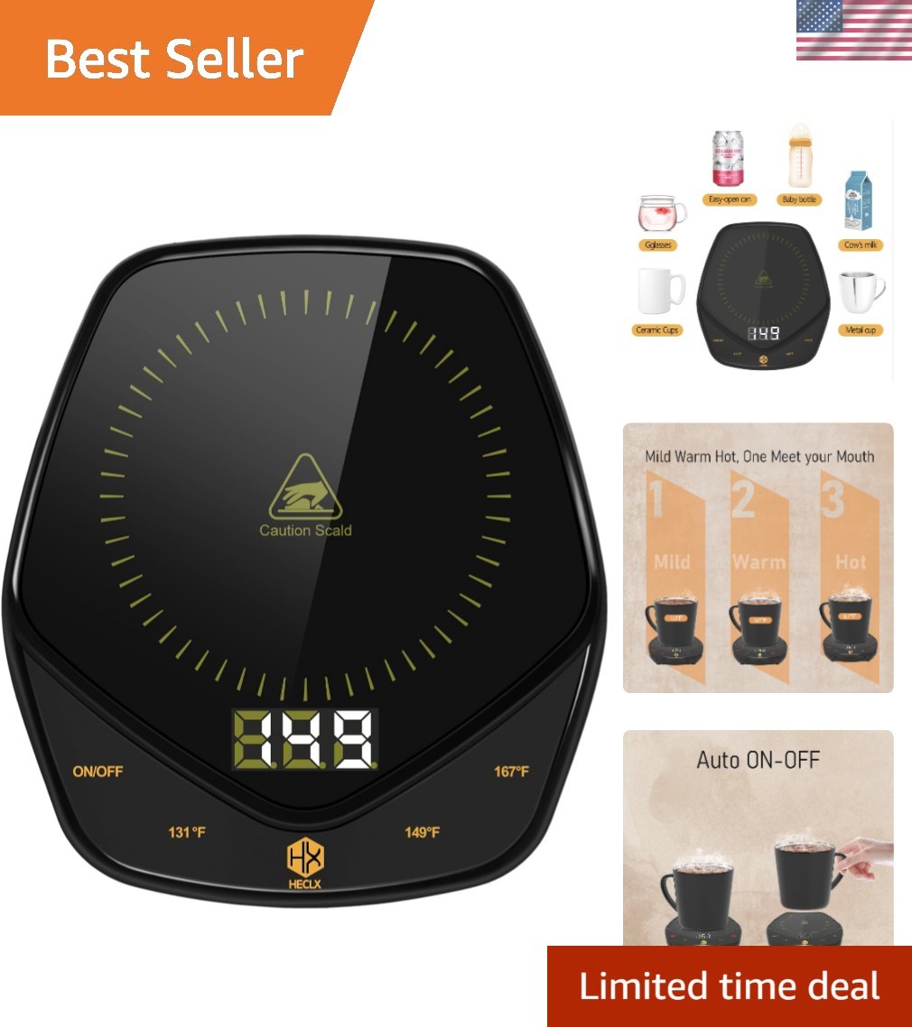 Compact Electric Coffee Mug Warmer – Perfect Gift for Coffee Lovers, 167°F Max gallery