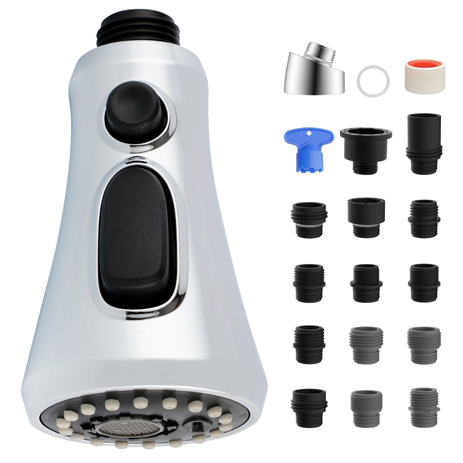 Pull Down Kitchen Faucet Head Replacement Compatible with Moen Delta Faucets US gallery