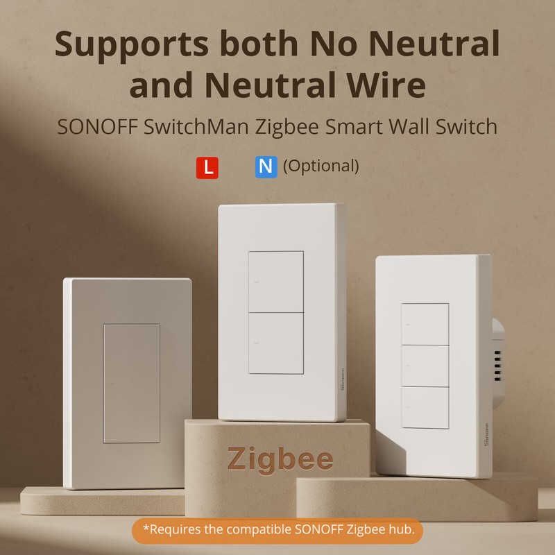SONOFF Zigbee Smart Light Wall Switch Detach Relay Mode Work with Home Assistant gallery