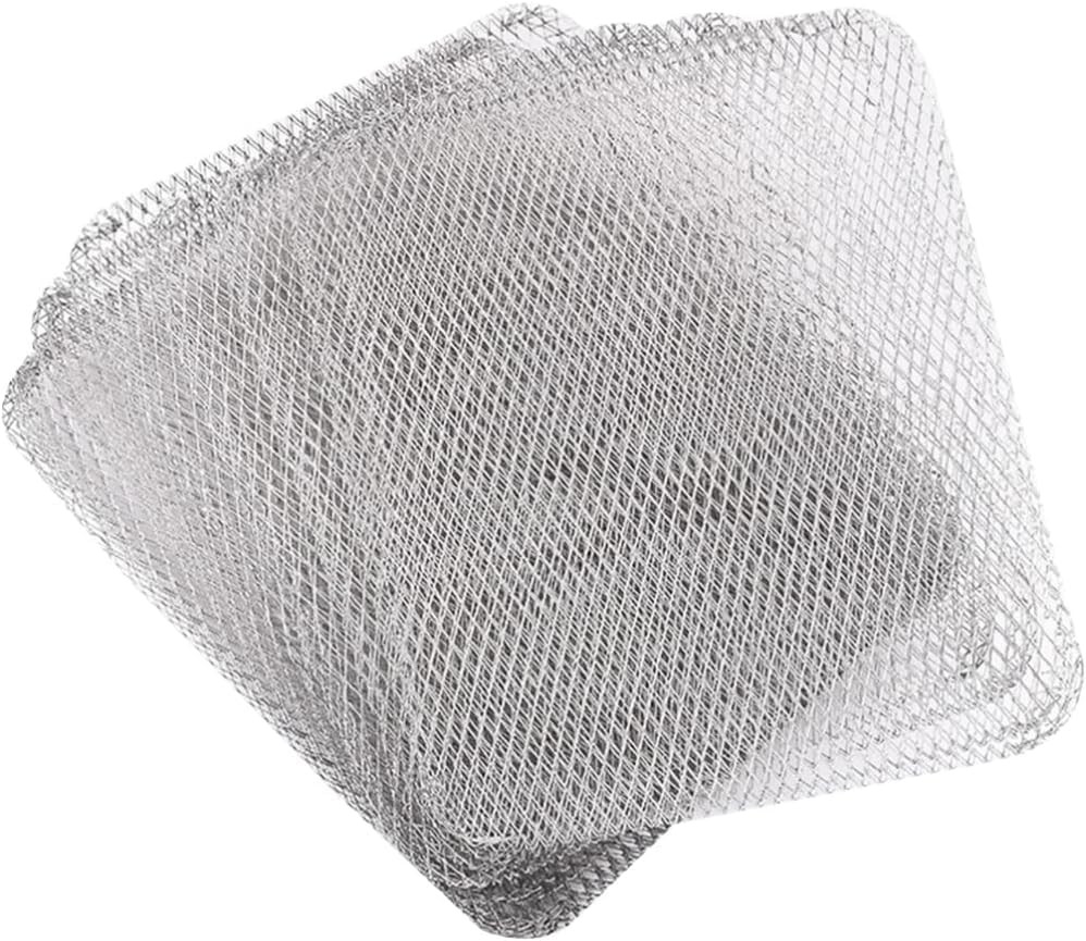 BBQ Grill Mesh Mat: 10Pcs Disposable Aluminum Grill Topper Broiler Net Pans N... gallery