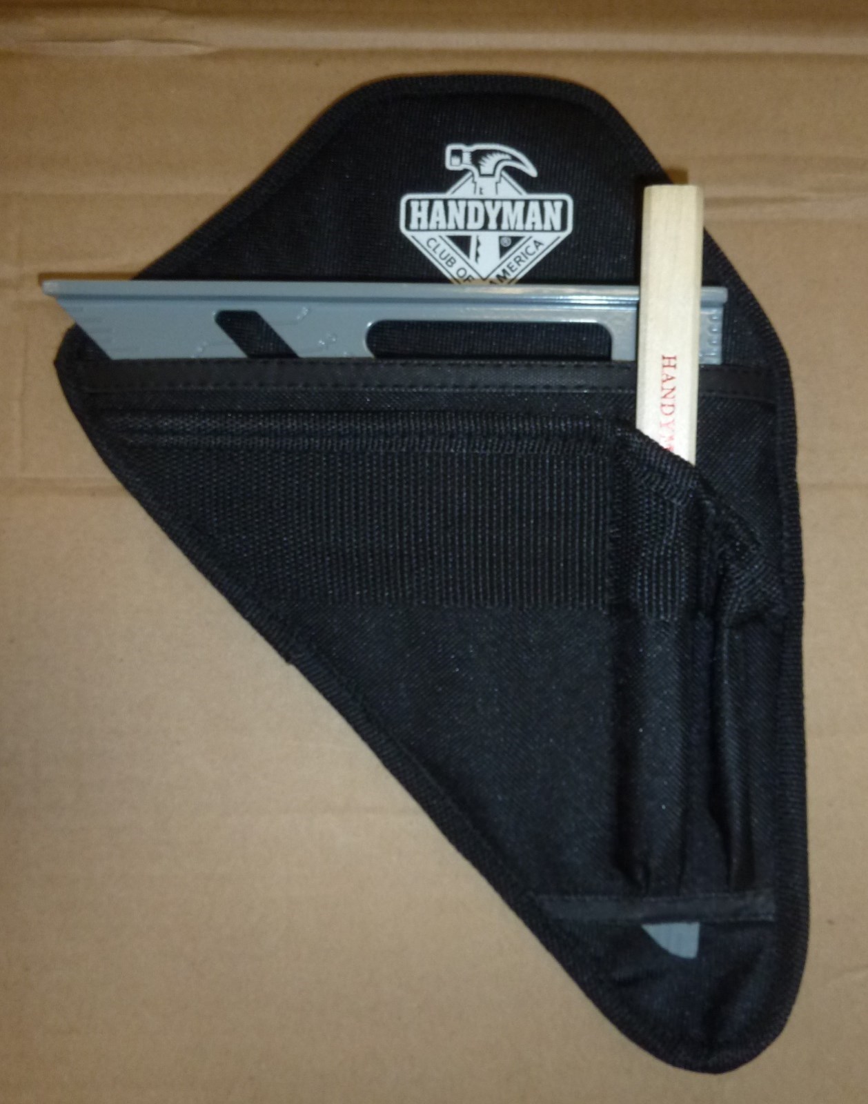 Aluminum 7" Framing Square Triangle w/holster for belt gallery